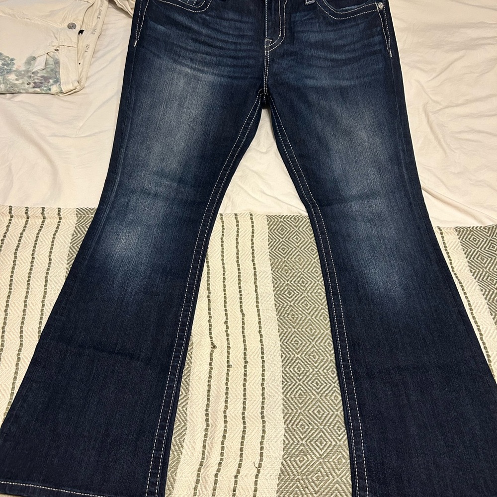 Miss Me Dark Blue Flare Jeans